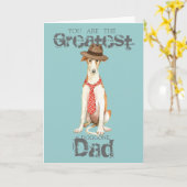 Borzoi-Vater Karte (Gelbe Blume)