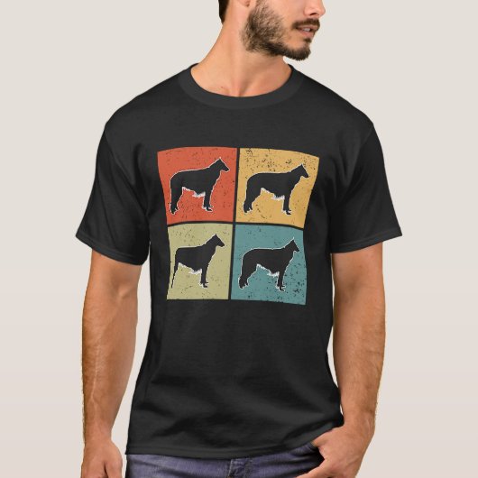 Borzoi Vintage 4 T-Shirt (Vorderseite)