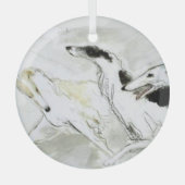 Borzoi von Hevener Glass Ornament (Vorderseite)