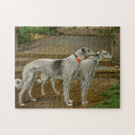 Borzoi Watercolor Puzzle