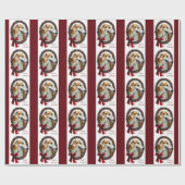 Borzoi Weihnachten Geschenkpapier (Flach)