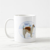 Borzoi-Weihnachten Kaffeetasse (Links)