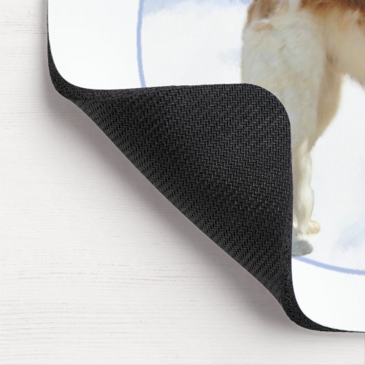 Borzoi-Weihnachten Mousepad (Ecke)