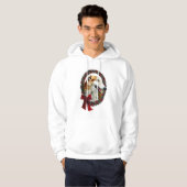 Borzoi Weihnachtsgeschenke Hoodie (Vorne ganz)