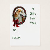 Borzoi Weihnachtsgeschenke Name Tags (Rückseite)