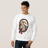Borzoi Weihnachtsgeschenke Sweatshirt (Vorne ganz)