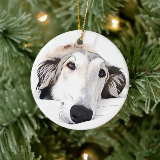 Borzoi Weihnachtsschmuck (Baum)