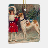 Borzoi Weihnachtsschmuck (Rechts)