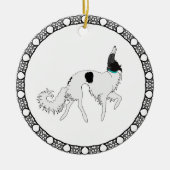 Borzoi Weihnachtsschmuck (Vorne)