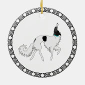 Borzoi Weihnachtsschmuck (Hinten)