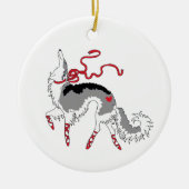 Borzoi Weihnachtsschmuck (Vorne)