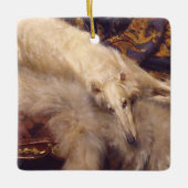 Borzoi Weihnachtsschmuck (Vorderseite)