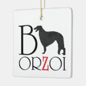 Borzoi Weihnachtsschmuck (Links)
