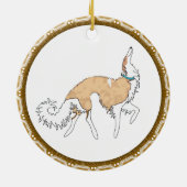 Borzoi Weihnachtsschmuck (Hinten)
