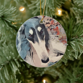 Borzoi Weihnachtsschmuck