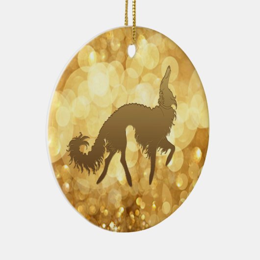 Borzoi Weihnachtsschmuck (Rechts)
