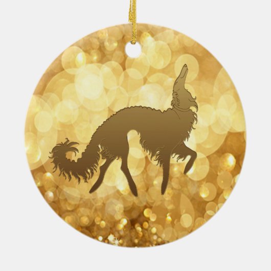 Borzoi Weihnachtsschmuck (Hinten)