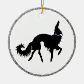 Borzoi Weihnachtsschmuck (Vorne)