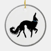 Borzoi Weihnachtsschmuck (Hinten)