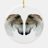 Borzoi Weihnachtsschmuck (Hinten)