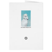 Borzoi (weiß) Malerei - Niedliche Original Hunde K (Hinten)