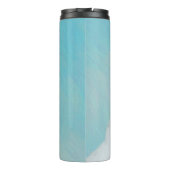 Borzoi (weiß) Malerei - Niedliche Original Hunde K Thermosbecher (Rückseite)