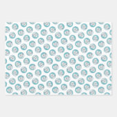 Borzoi White Painting Russian Wolfhound Dog Art Geschenkpapier Set (Vorderseite 2)