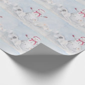 Borzoi Wolfhound Hund Kunsthandwerk Geschenkpapier (Ecke)