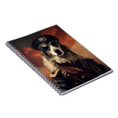 Borzoi WWI Vintag Aviator Notizblock (Rechte Seite)