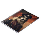 Borzoi WWI Vintag Aviator Notizblock (Linke Seite)