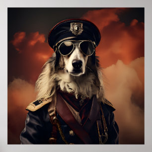Borzoi WWI Vintag Aviator Poster