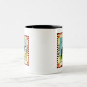 Borzoi Zweifarbige Tasse (Mittel)