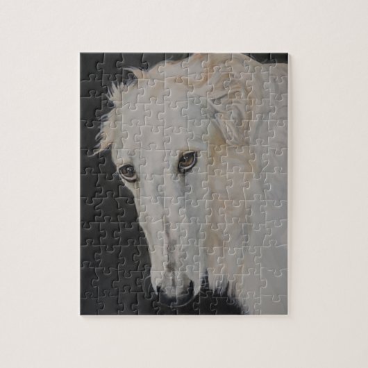Borzoirussische Wolfhound-Hundekunst Puzz; e Puzzle (Vertikal)