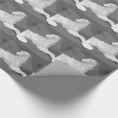 BorzoiSophisticate Geschenkpapier (Ecke)
