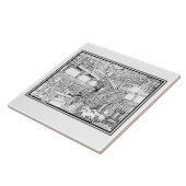 Borzoiwelpen Fliese (Seite)