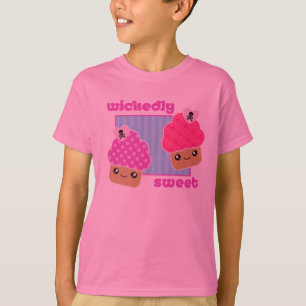 Bös süße Kawaii Kuchen-rosa T - Shirt