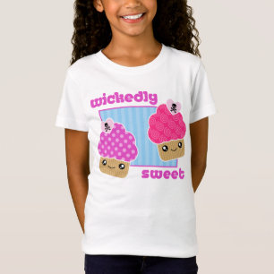 Bös süßer Kawaii Kuchen-T - Shirt