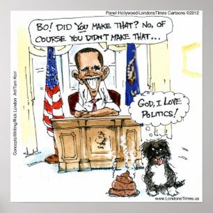 Bos Unfall im Oval Office Lustiges Poster