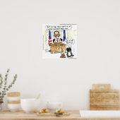 Bos Unfall in der Oval Office lustiges Poster (Küche)