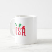 BOSA - Italienische Flagge Kaffeetasse (Vorderseite Links)
