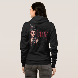 Bösartig Süß aber Psycho Hexe Hoodie