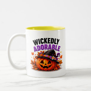 Bösartig Süße Kürbishexe Halloween Zweifarbige Tasse