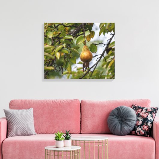 Bosc Birne auf dem Baum Leinwanddruck (Insitu (Wohnzimmer))