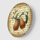 Bosc Birnen~Léon Leclerc~Ulysses Prentis Hedrick~ Große Wanduhr (Winkel)