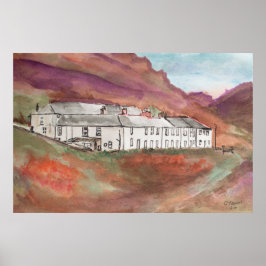 Boscastle Cornwall Aquarell-Malerei – England Poster