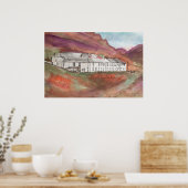 Boscastle Cornwall Aquarell-Malerei – England Poster (Küche)