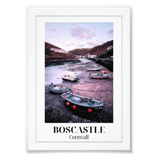 Boscastle, Cornwall Fotodruck (Vorne)