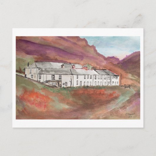 Boscastle Cornwall Landschaft – Küstenkunst Postkarte (Vorderseite)