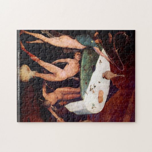 Bosch - Anthony-Altar - Versuchung von St Anthony Puzzle (Horizontal)