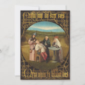 Bosch Hieronymus - Auszug aus dem Stein der Madnes Dankeskarte (Vorderseite)